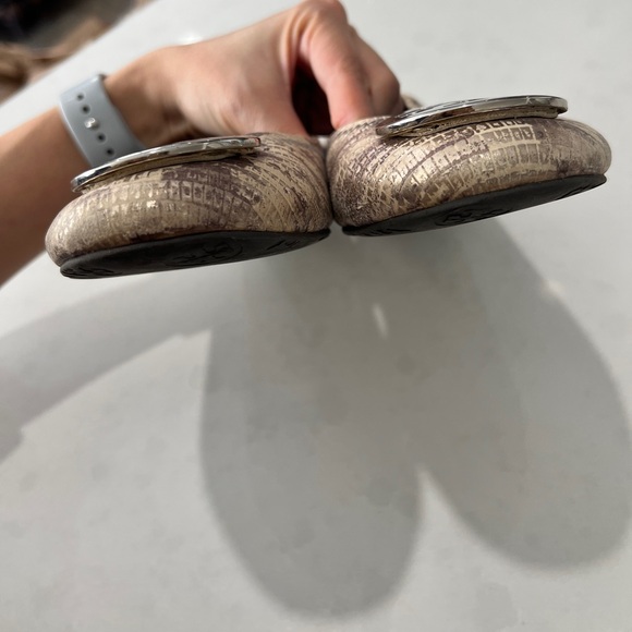 Tory Burch Reva Snakeskin print Ballet Flat - Picture 6 of 13